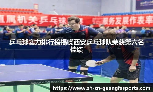 乒乓球实力排行榜揭晓西安乒乓球队荣获第六名佳绩
